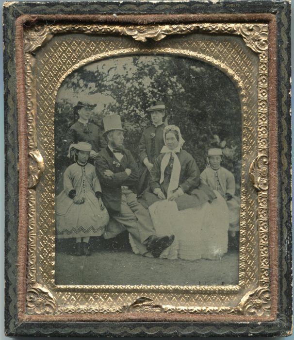 Ambrotype of Family Group 1/9 Plate