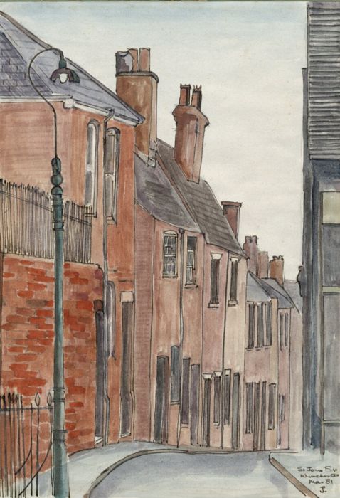 1981 Watercolour - St. John's Street Winchester
