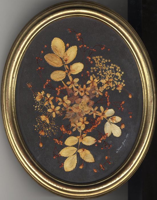 K Vemer Jones - 1979 Mixed Media, Pressed Flowers