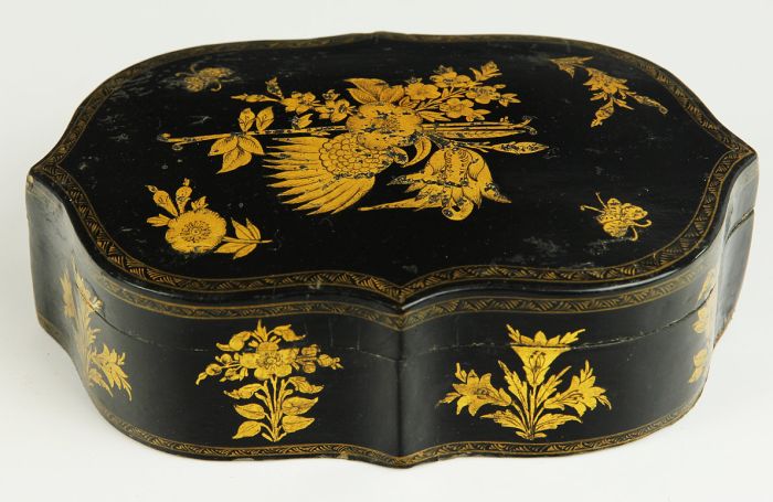 Anglo-Indian 19th Century Papier Mache Box