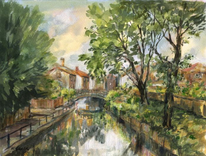 Hazel Gooch - Contemporary Mixed Media, New River, Enfield