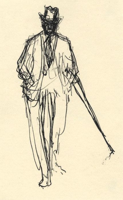 Frances Watt - 1962 Pen and Ink Drawing, Drawn for The Times