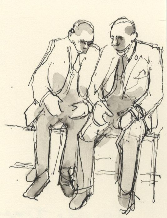 Frances Watt - 1963 Pen and Ink Drawing, Drawn for The Times