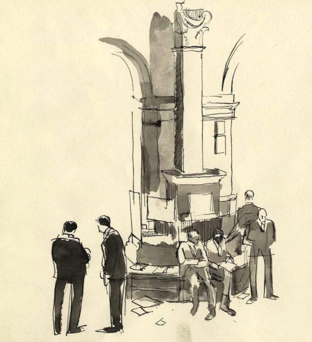 Frances Watt - Mid 20th Century Watercolour, Scene in the City