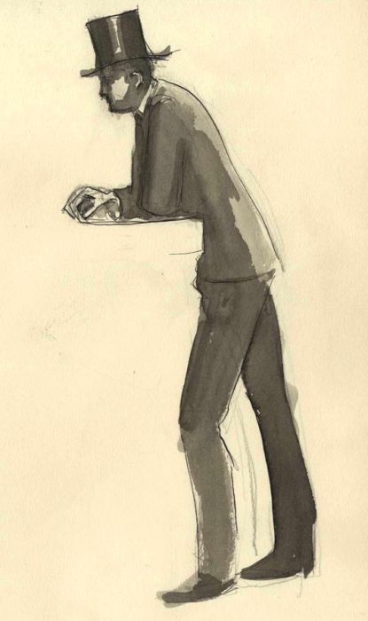 Frances Watt - 1967 Watercolour, Trader at the Discount Market
