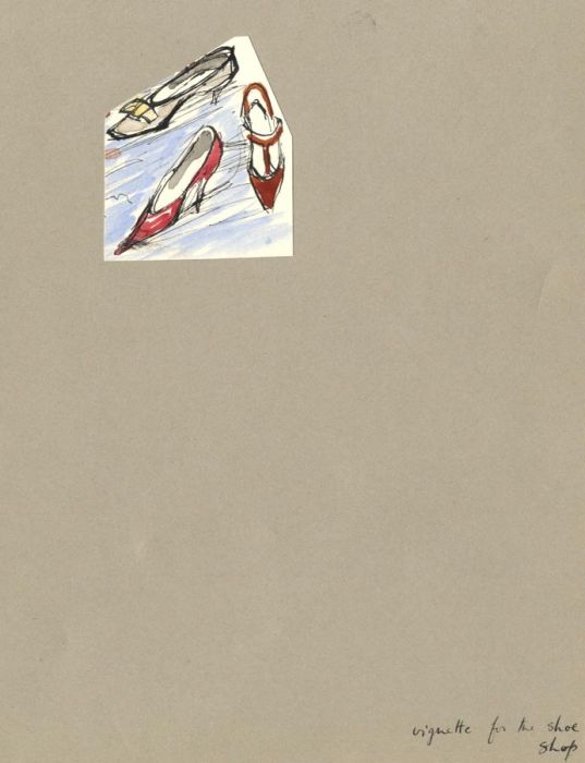 Frances Watt - Mid 20th Century Watercolour, Vignette for the Shoe Shop
