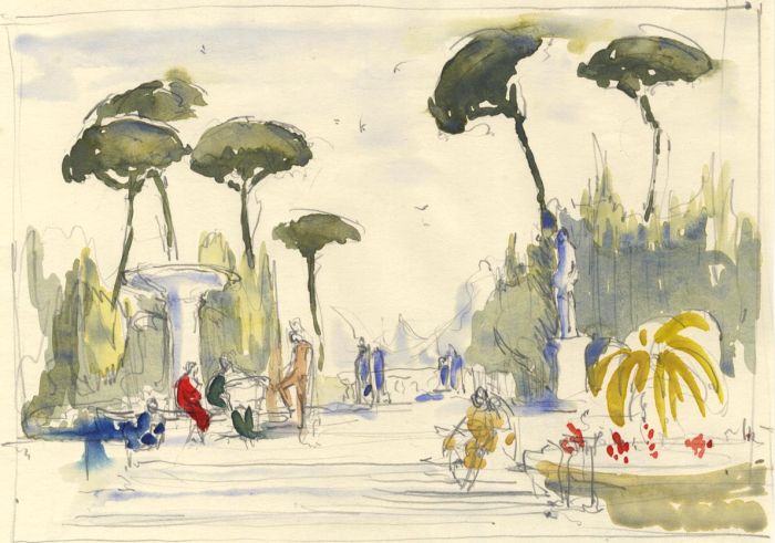 Frances Watt - Mid 20th Century Watercolour, Souvenirs d'Italia