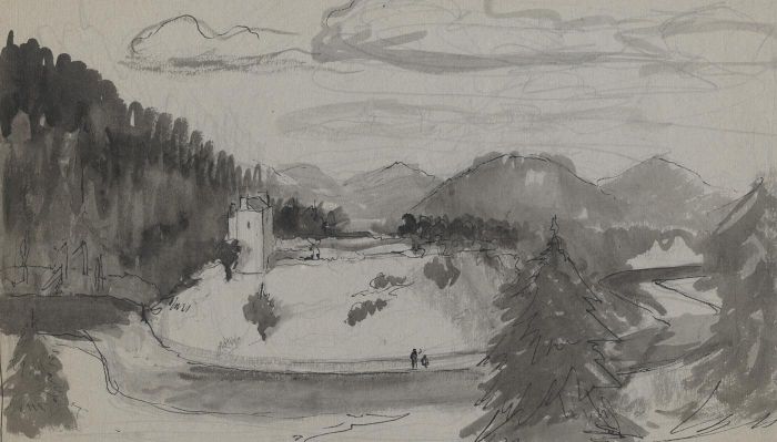 Frances Watt - 1968 Pen and Ink Drawing, Inscribed India Ink and Mapping Pen