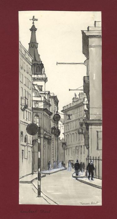Frances Watt - Mid 20th Century Watercolour, Scene in the City