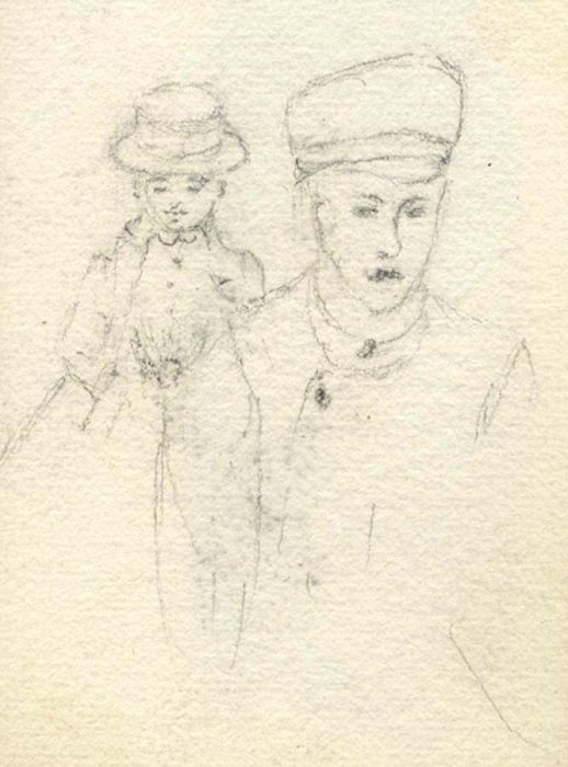 19th Century Graphite Drawing