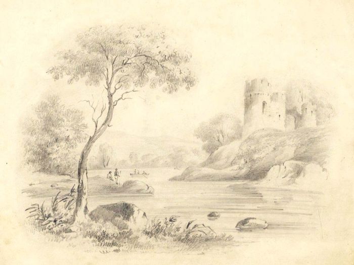 19th Century Graphite Drawing