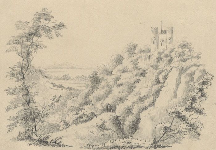 Miss Phillips - Fine 19th Century Graphite Drawing