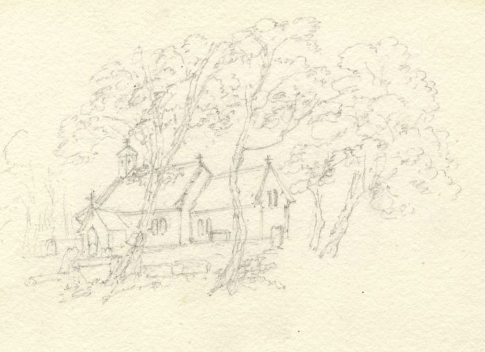 I Burn Blyth - 19th Century Graphite Drawing