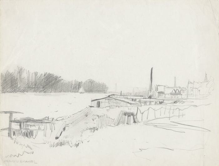 Frank Lewis Emanuel - Early 20th Century Graphite Drawing