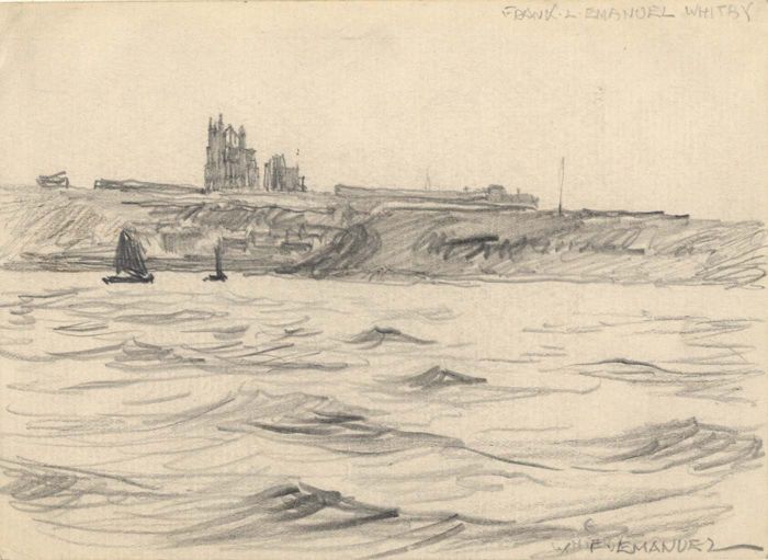 Frank Lewis Emanuel - Early 20th Century Graphite Drawing, Whitby