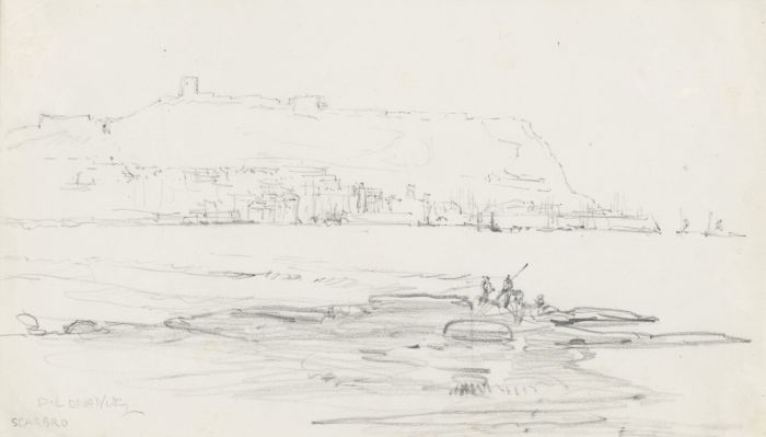 Frank Lewis Emanuel - Early 20th Century Graphite Drawing, Scarbro (Scarborough)