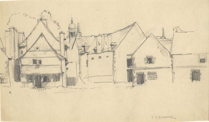 Frank Lewis Emanuel - Early 20th Century Graphite Drawing