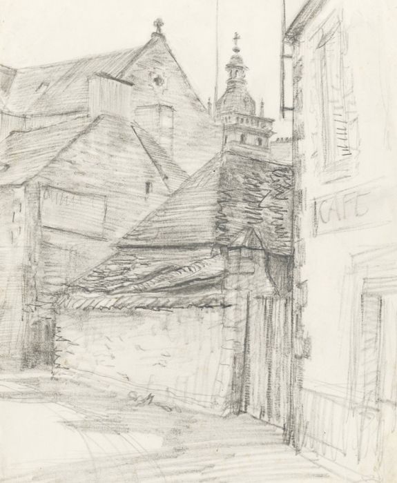 Frank Lewis Emanuel - Early 20th Century Graphite Drawing
