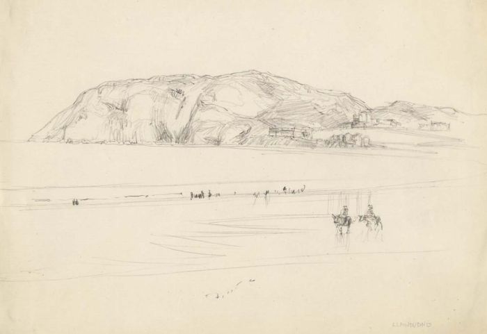 Frank Lewis Emanuel - Early 20th Century Graphite Drawing, Llandudno