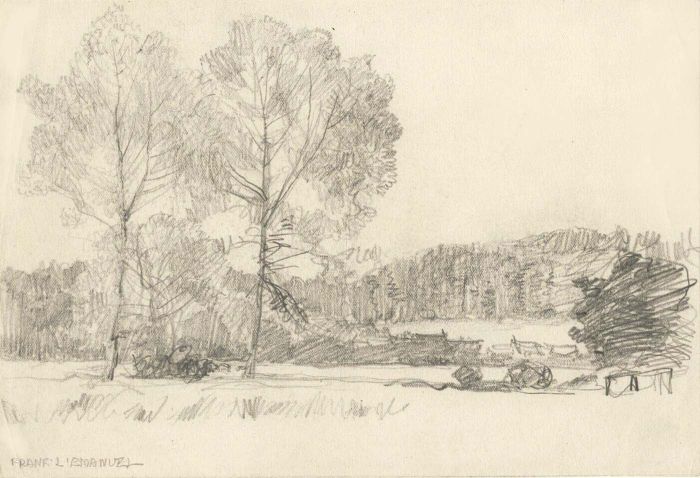 Frank Lewis Emanuel - Early 20th Century Graphite Drawing