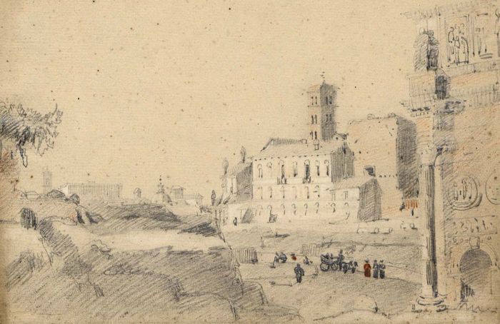 After Samuel Prout - Early 19th Century Graphite Drawing