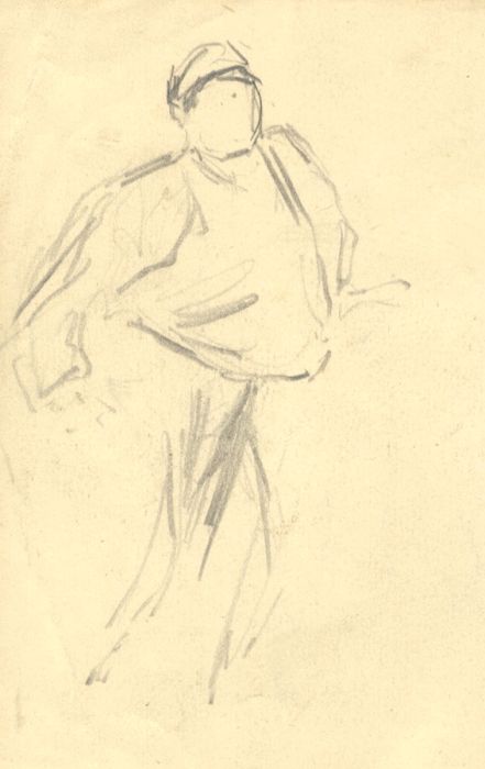 Joseph Harold Swanwick - Early 20th Century Graphite Drawing, Portrait