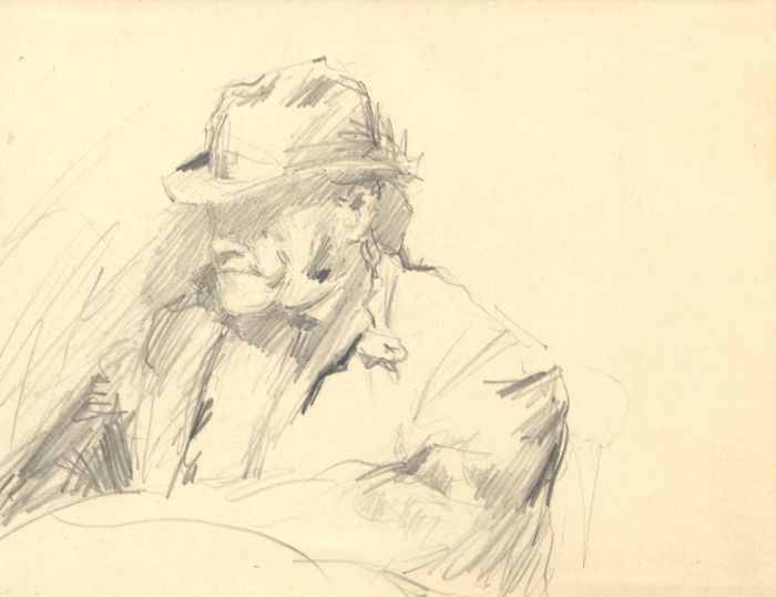 Joseph Harold Swanwick - Early 20th Century Graphite Drawing, Portrait