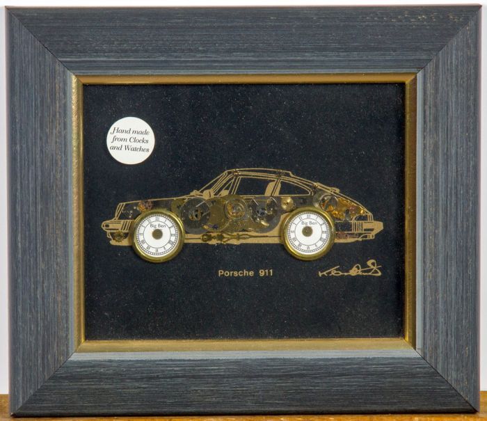 Contemporary Mixed Media - Porsche 911 Made From Watch Parts