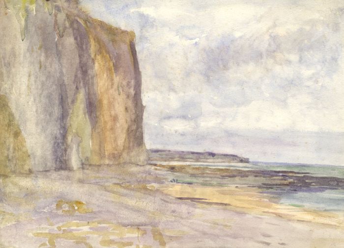 Joseph Harold Swanwick - Early 20th Century Watercolour, Coastal Cliff