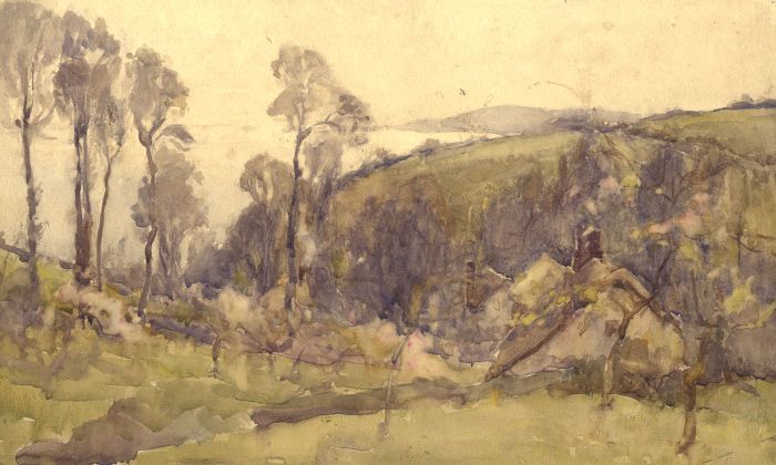 Joseph Harold Swanwick - Early 20th Century Watercolour, Coastal Landscape