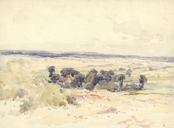 Joseph Harold Swanwick - Early 20th Century Watercolour, Extensive Landscape