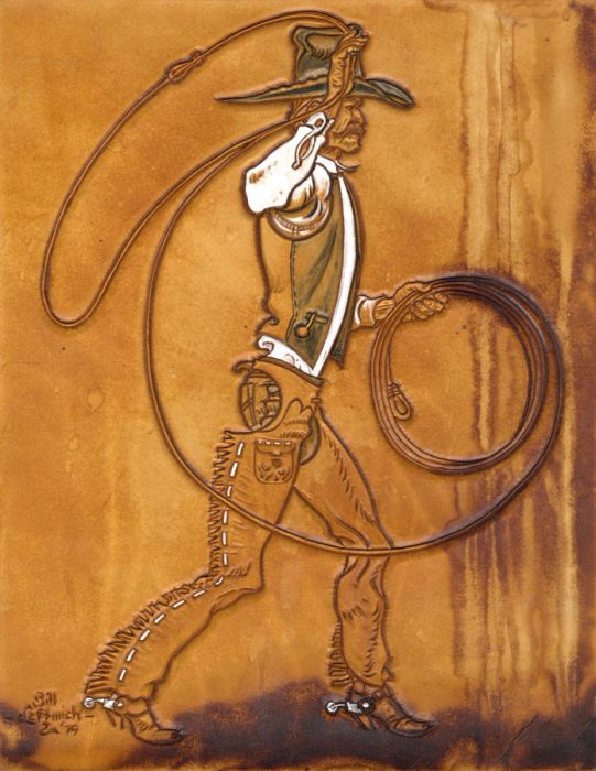 1979 Mixed Media - Embossed Leather The Remuda Loop