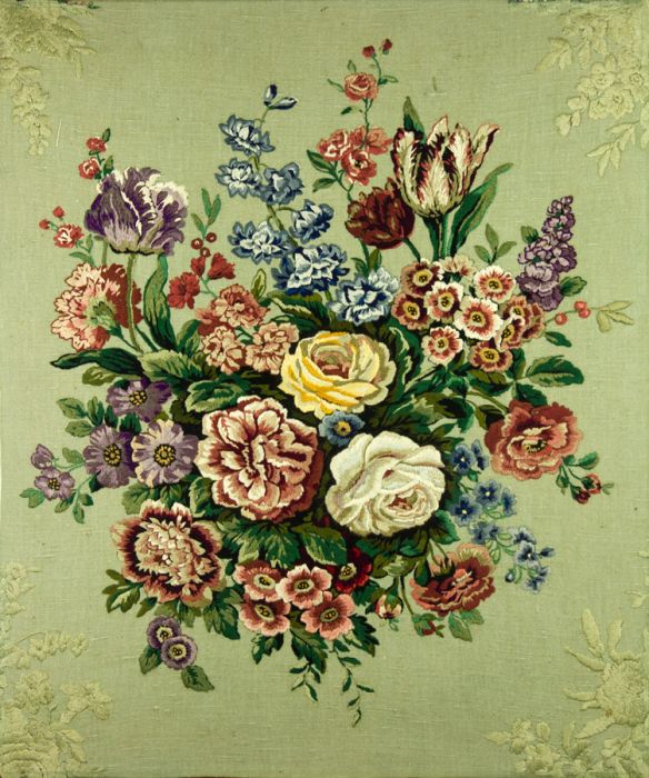 Early 20th Century Embroidery - Very Fine Silkwork Panel