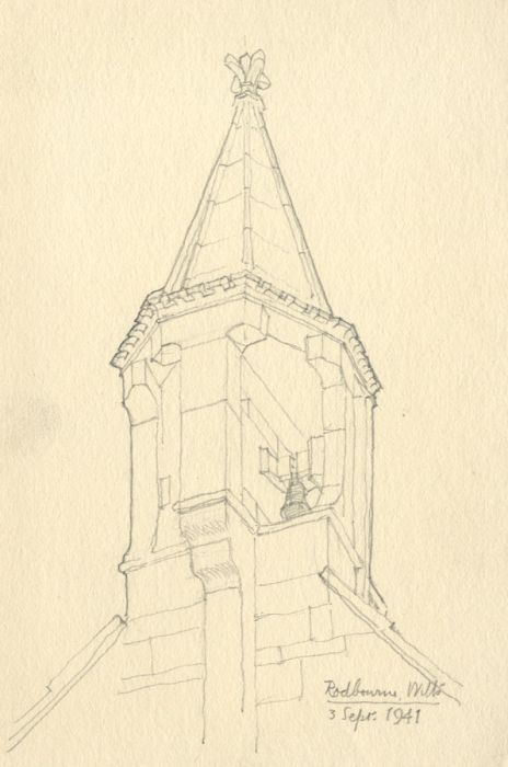 Thomas Rayson - 1941 Graphite Drawing, Rodbourne, Wiltshire