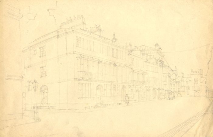 Thomas Rayson - 19th Century Watercolour, Beaumont Street, Oxford