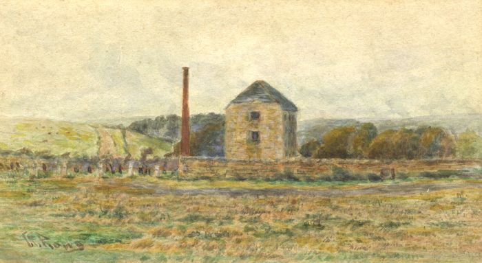 C. E. Rowe - 19th Century Watercolour, Country Landscape with Farm Building