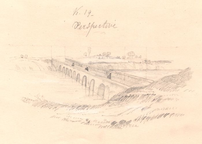 Lilly Gosset - 19th Century Graphite Drawing, Study in Perspective