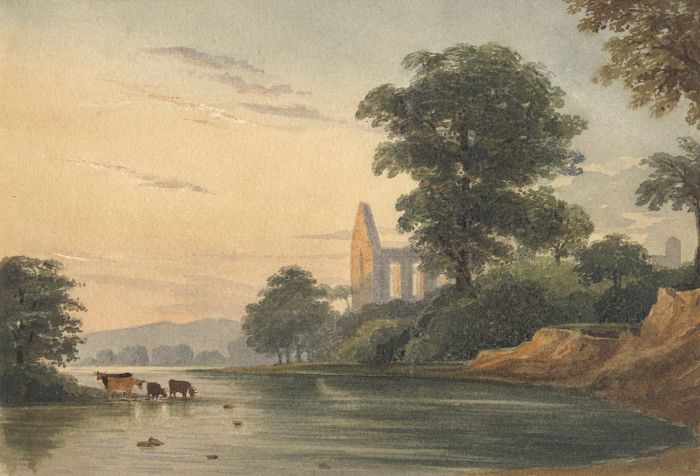 19th Century Watercolour - Bolton Abbey, Yorkshire