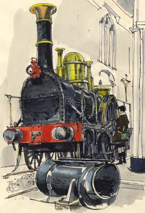 Paul Sharp - 1964 Watercolour, Great Western Railway Museum, Swindon