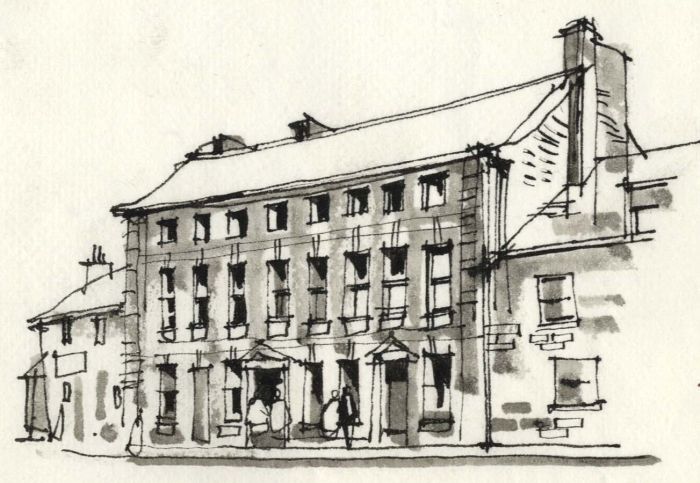 Paul Sharp - 1964 Pen and Ink Drawing, Cowper Museum Olney
