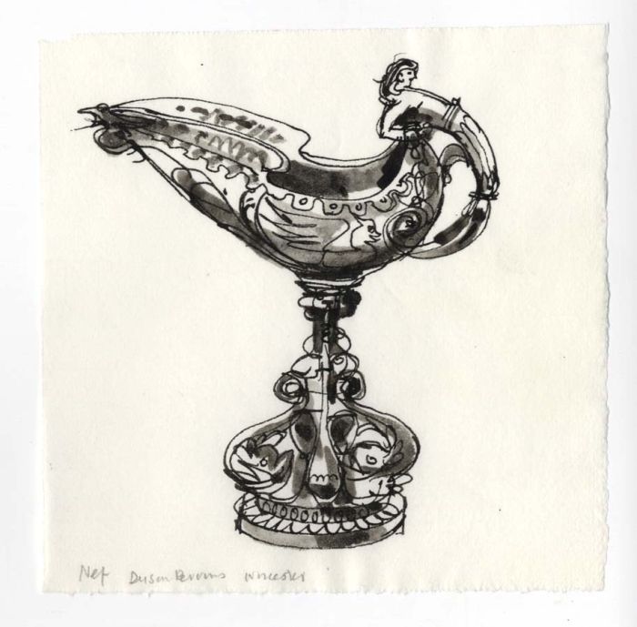 Paul Sharp - 1964 Pen and Ink Drawing, Dyson Perrins Museum