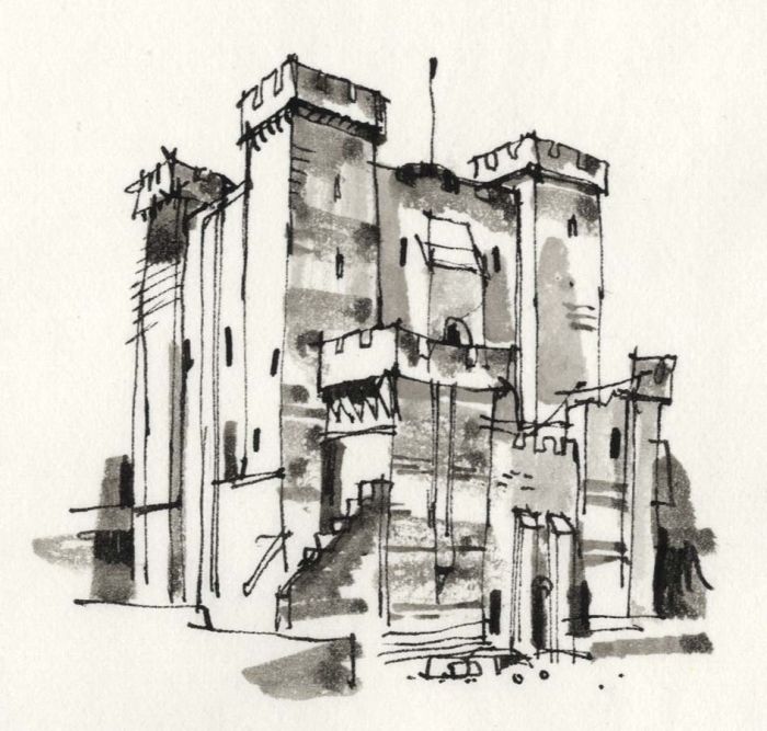 Paul Sharp - 1964 Pen and Ink Drawing, Newcastle