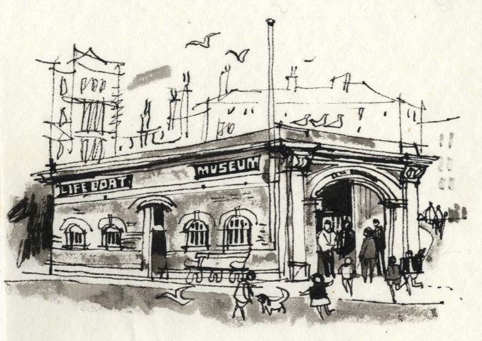 Paul Sharp - 1964 Pen and Ink Drawing, Eastbourne Sussex