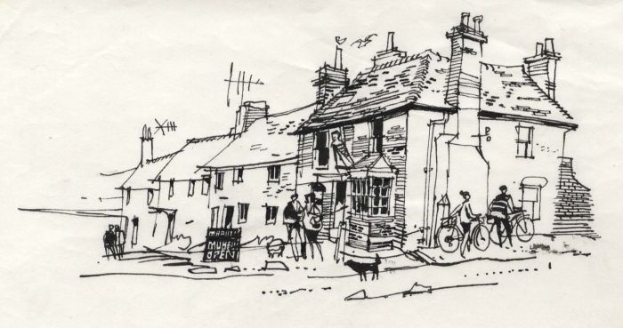 Paul Sharp - 1964 Pen and Ink Drawing, Maritime Museum Bucklers Hard