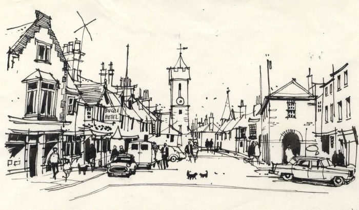 Paul Sharp - 1964 Pen and Ink Drawing, Yarmouth
