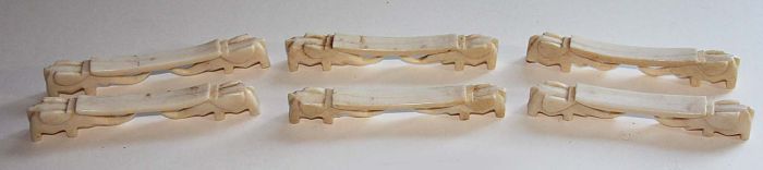 Early 20th Century Antiques - Set of 6 Antique Ivory Knife Rests