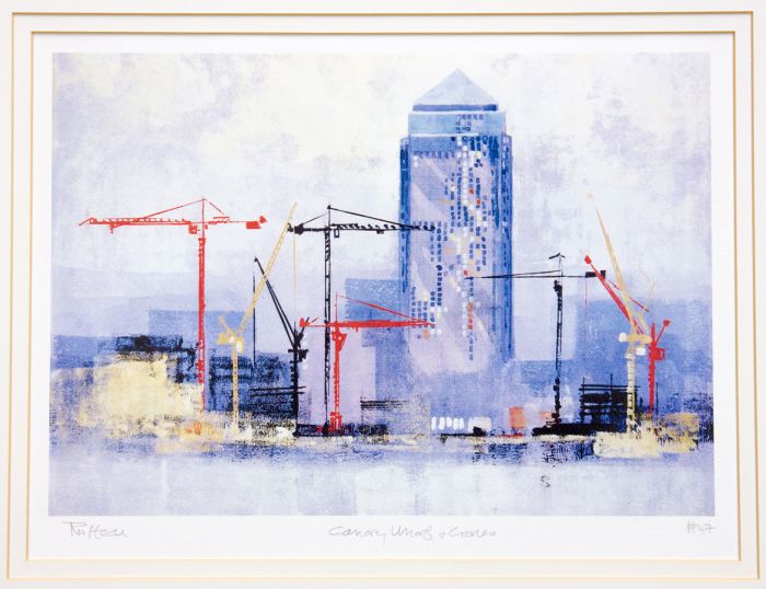 Colin Ruffell - Contemporary Giclee, Signed Limited Edition - Canary Wharf
