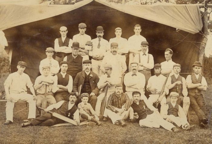 Original Early Photograph of a Cricket Team Possibly Hastings