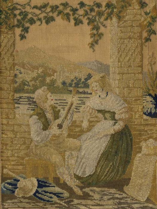 18th Century Embroidery - Silkwork Panel