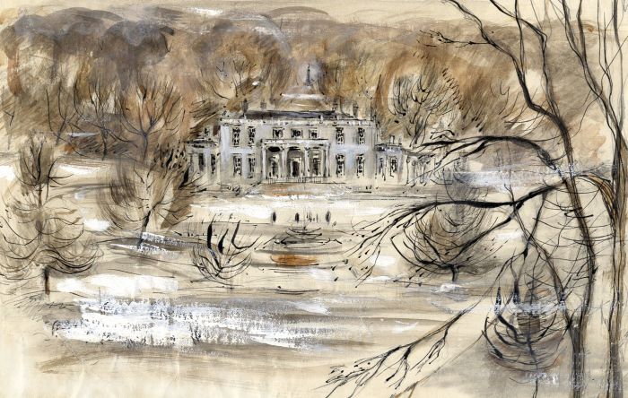 Violet Hilda Drummond - Mid 20th Century Watercolour, Wilbury House, Wiltshire